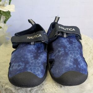Nautica Blue and Black Water Shoes with Adjustable Straps